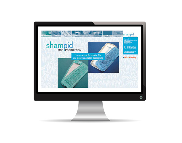 Webauftritt – shampid Mopproduktion