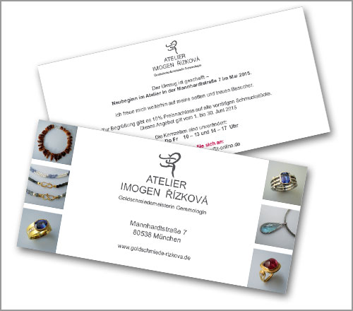 Atelier Imogen Rizkova – Einladungskarte